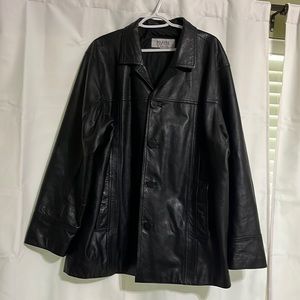 Men’s Wilson’s M. Julian’s XL Black Leather Jacket EUC